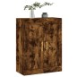 vidaXL Armario de pared madera ingeniería roble ahumado 69,5x34x90 cm
