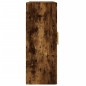 vidaXL Armario de pared madera ingeniería roble ahumado 69,5x34x90 cm