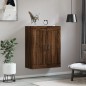 vidaXL Armario de pared madera ingeniería roble marrón 69,5x34x90 cm vidaXL Armario de pared madera ingeniería roble marrón 69,5x34x90 cm