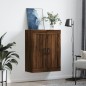 vidaXL Armario de pared madera ingeniería roble marrón 69,5x34x90 cm vidaXL Armario de pared madera ingeniería roble marrón 69,5x34x90 cm