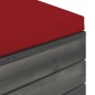 vidaXL Muebles de palets de jardín 10 pzas cojines madera maciza pino