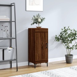 vidaXL Aparador madera de ingeniería marrón roble 34,5x34x90 cm