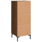 vidaXL Aparador madera de ingeniería marrón roble 34,5x34x90 cm vidaXL Aparador madera de ingeniería marrón roble 34,5x34x90 cm