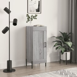 vidaXL Aparador madera de ingeniería gris Sonoma 34,5x34x90 cm