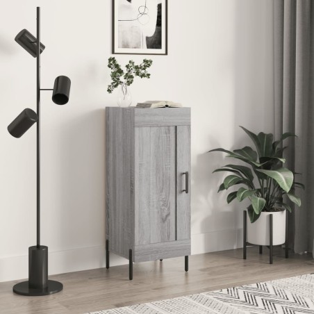 vidaXL Aparador madera de ingeniería gris Sonoma 34,5x34x90 cm