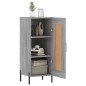 vidaXL Aparador madera de ingeniería gris Sonoma 34,5x34x90 cm