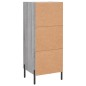 vidaXL Aparador madera de ingeniería gris Sonoma 34,5x34x90 cm