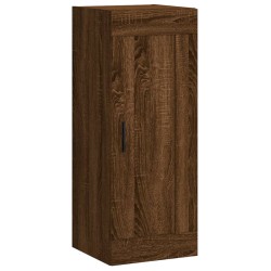 vidaXL Armario de pared madera ingeniería marrón roble 34,5x34x90 cm