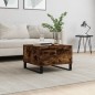 vidaXL Mesa de centro madera contrachapada roble ahumado 55x55x36,5 cm vidaXL Mesa de centro madera contrachapada roble ahumado 55x55x36,5 cm