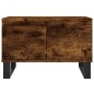 vidaXL Mesa de centro madera contrachapada roble ahumado 55x55x36,5 cm vidaXL Mesa de centro madera contrachapada roble ahumado 55x55x36,5 cm