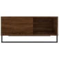 vidaXL Mesa de centro madera contrachapada roble marrón 80x80x36,5 cm