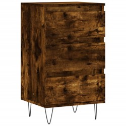 vidaXL Aparador madera de ingeniería roble ahumado 40x35x70 cm