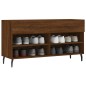 vidaXL Banco zapatero madera de ingeniería marrón roble 102x35x55 cm vidaXL Banco zapatero madera de ingeniería marrón roble 102x35x55 cm