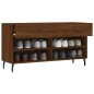 vidaXL Banco zapatero madera de ingeniería marrón roble 102x35x55 cm vidaXL Banco zapatero madera de ingeniería marrón roble 102x35x55 cm