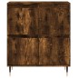 vidaXL Aparador madera contrachapada color roble ahumado 60x35x70 cm vidaXL Aparador madera contrachapada color roble ahumado 60x35x70 cm