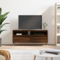 vidaXL Mueble de TV madera contrachapada marrón roble 100x34,5x44,5 cm