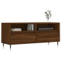 vidaXL Mueble de TV madera contrachapada marrón roble 100x34,5x44,5 cm