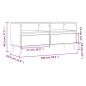 vidaXL Mueble de TV madera contrachapada marrón roble 100x34,5x44,5 cm