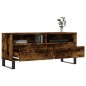 vidaXL Mueble de TV madera contrachapada roble ahumado 100x34,5x44,5cm vidaXL Mueble de TV madera contrachapada roble ahumado 100x34,5x44,5cm