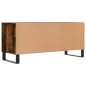 vidaXL Mueble de TV madera contrachapada roble ahumado 100x34,5x44,5cm vidaXL Mueble de TV madera contrachapada roble ahumado 100x34,5x44,5cm