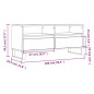 vidaXL Mueble de TV madera contrachapada roble ahumado 100x34,5x44,5cm vidaXL Mueble de TV madera contrachapada roble ahumado 100x34,5x44,5cm