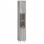 vidaXL Armario de baño madera contrachapada gris Sonoma 30x30x190 cm vidaXL Armario de baño madera contrachapada gris Sonoma 30x30x190 cm
