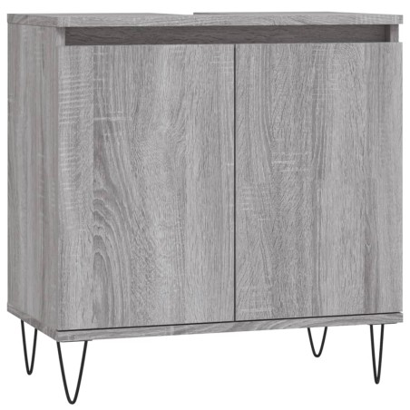 vidaXL Armario de baño madera de ingeniería gris Sonoma 58x33x60 cm