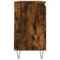 vidaXL Armario de baño madera contrachapada roble ahumado 65x33x60 cm