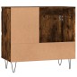 vidaXL Armario de baño madera contrachapada roble ahumado 65x33x60 cm