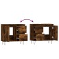 vidaXL Armario de baño madera contrachapada roble ahumado 65x33x60 cm