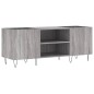 vidaXL Mueble para discos madera contrachapada gris sonoma 121x38x48cm vidaXL Mueble para discos madera contrachapada gris sonoma 121x38x48cm