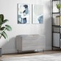 vidaXL Mueble discos madera contrachapada gris sonoma 74,5x38x48 cm vidaXL Mueble discos madera contrachapada gris sonoma 74,5x38x48 cm