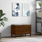 vidaXL Mueble discos madera contrachapada roble marrón 74,5x38x48 cm vidaXL Mueble discos madera contrachapada roble marrón 74,5x38x48 cm