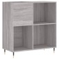 vidaXL Mueble discos madera contrachapada gris Sonoma 84,5x38x89 cm vidaXL Mueble discos madera contrachapada gris Sonoma 84,5x38x89 cm