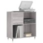 vidaXL Mueble discos madera contrachapada gris Sonoma 84,5x38x89 cm vidaXL Mueble discos madera contrachapada gris Sonoma 84,5x38x89 cm