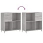 vidaXL Mueble discos madera contrachapada gris Sonoma 84,5x38x89 cm vidaXL Mueble discos madera contrachapada gris Sonoma 84,5x38x89 cm