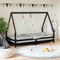 vidaXL Estructura de cama para niños madera de pino negro 90x190 cm vidaXL Estructura de cama para niños madera de pino negro 90x190 cm