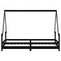 vidaXL Estructura de cama para niños madera de pino negro 90x190 cm vidaXL Estructura de cama para niños madera de pino negro 90x190 cm