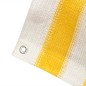 vidaXL Toldo para balcón HDPE 75x400 cm amarillo y blanco vidaXL Toldo para balcón HDPE 75x400 cm amarillo y blanco