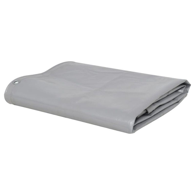 vidaXL Lona 650 g/m² 4x4 m gris vidaXL Lona 650 g/m² 4x4 m gris