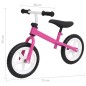 vidaXL Bicicleta sin pedales 9,5 pulgadas rosa vidaXL Bicicleta sin pedales 9,5 pulgadas rosa