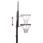 vidaXL Canasta de baloncesto polietileno negro 258-363 cm vidaXL Canasta de baloncesto polietileno negro 258-363 cm