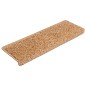vidaXL Alfombrillas de escalera 10 unidades beige 65x21x4 cm vidaXL Alfombrillas de escalera 10 unidades beige 65x21x4 cm