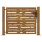 vidaXL Puerta de jardín acero corten diseño cuadrado 105x105 cm vidaXL Puerta de jardín acero corten diseño cuadrado 105x105 cm