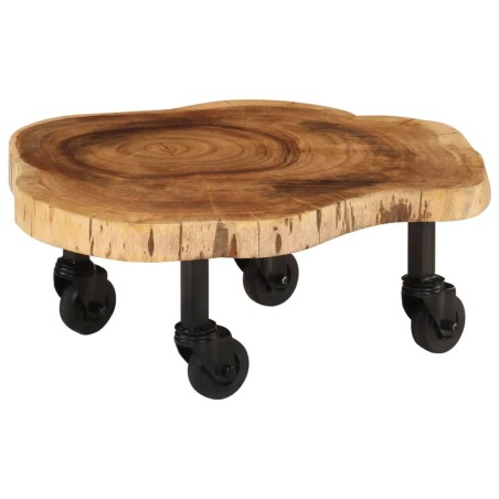 vidaXL Mesa de centro de madera de acacia maciza 60x55x25 cm