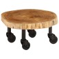 vidaXL Mesa de centro de madera de acacia maciza 60x55x25 cm vidaXL Mesa de centro de madera de acacia maciza 60x55x25 cm