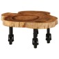 vidaXL Mesa de centro de madera de acacia maciza 60x55x25 cm vidaXL Mesa de centro de madera de acacia maciza 60x55x25 cm
