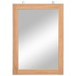 vidaXL Espejo de pared madera de teca maciza 50x70 cm vidaXL Espejo de pared madera de teca maciza 50x70 cm
