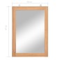 vidaXL Espejo de pared madera de teca maciza 50x70 cm vidaXL Espejo de pared madera de teca maciza 50x70 cm