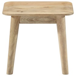 vidaXL Mesa de centro de madera maciza de mango 45x45x40 cm